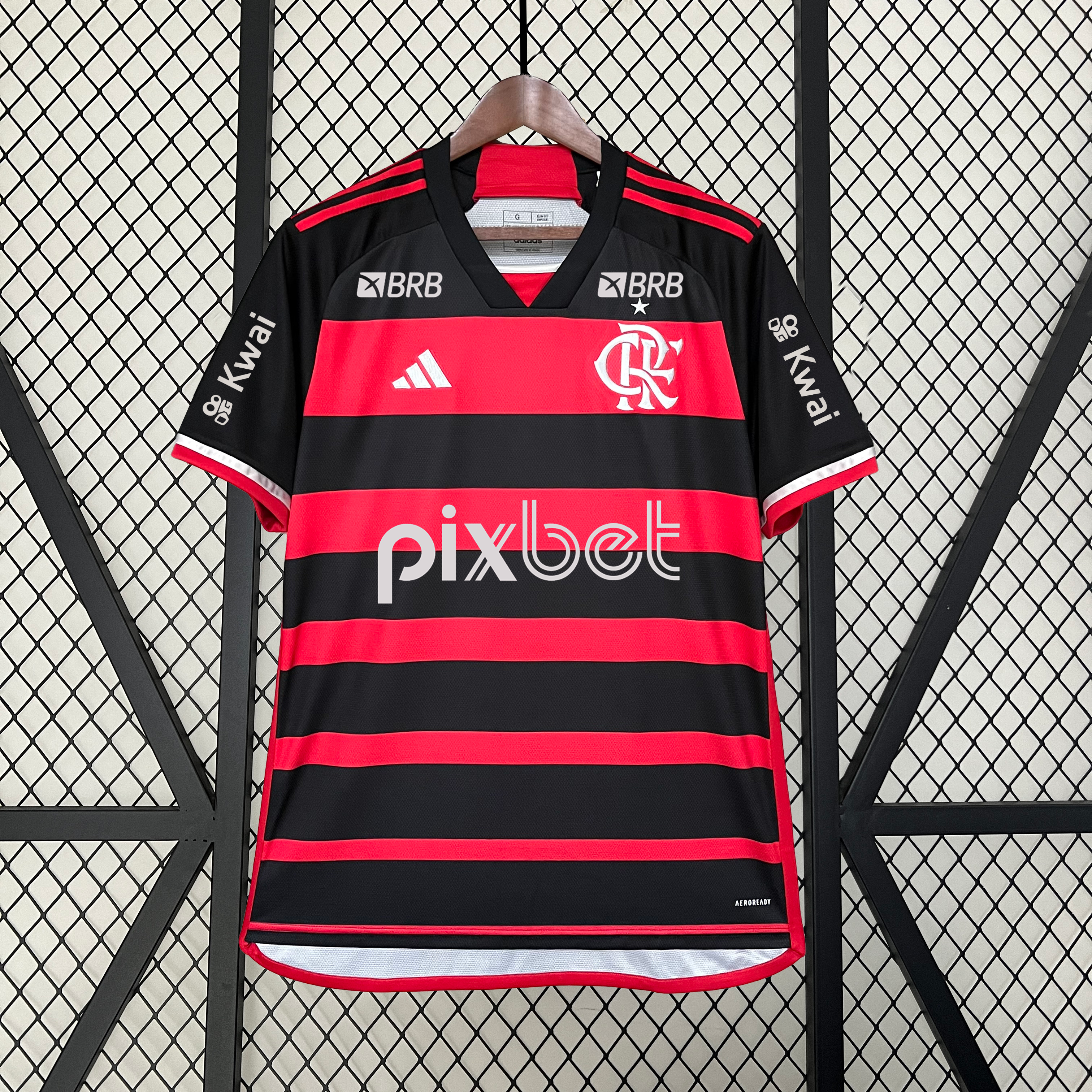 CAMISA FLAMENGO HOME 2024 TORCEDOR (TODOS PATROCINADORES)