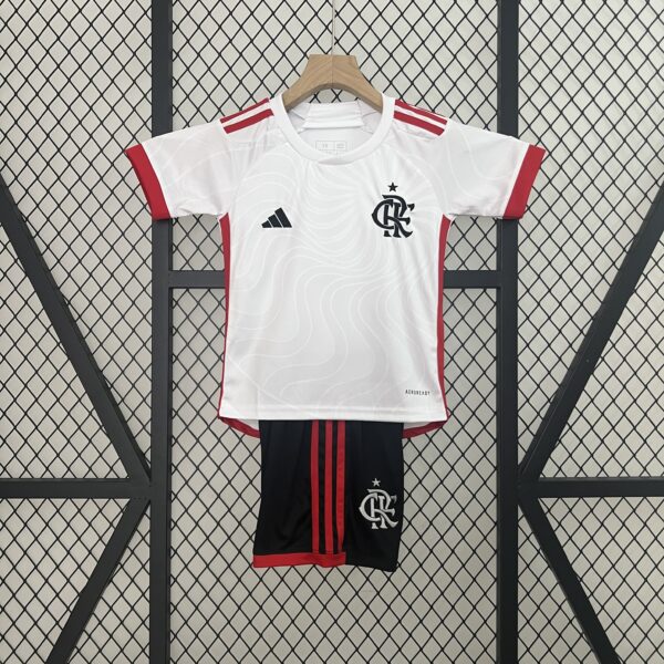 CONJUNTO FLAMENGO INFANTIL AWAY 2024 2025
